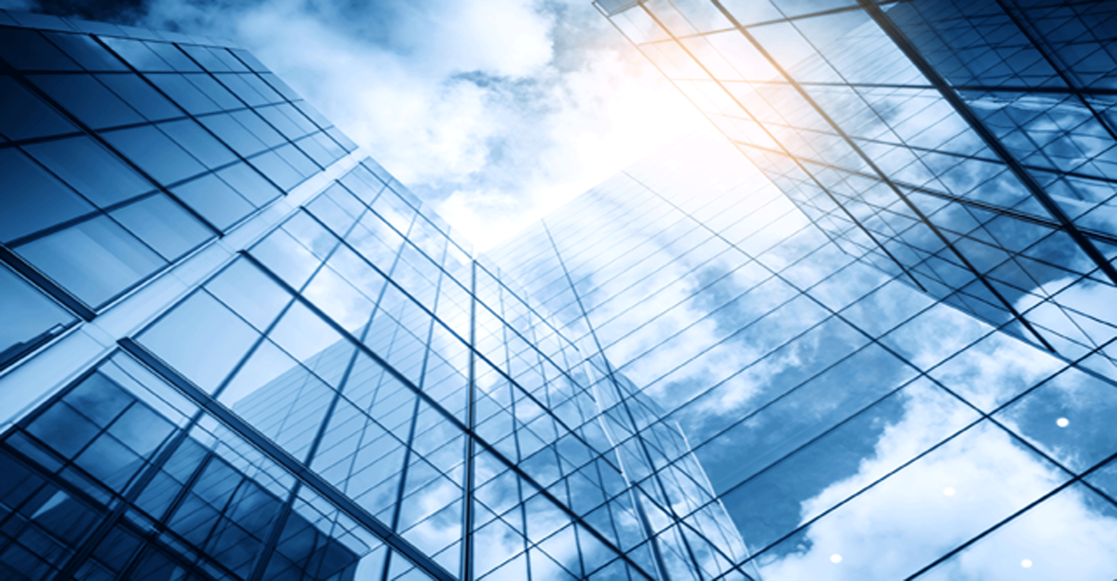 Skyscraper building with blue sky